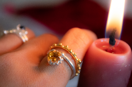 Hope. Ring with citrine