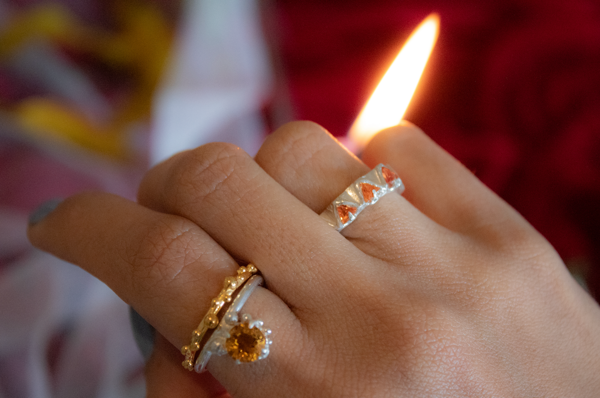 Hope. Ring with citrine