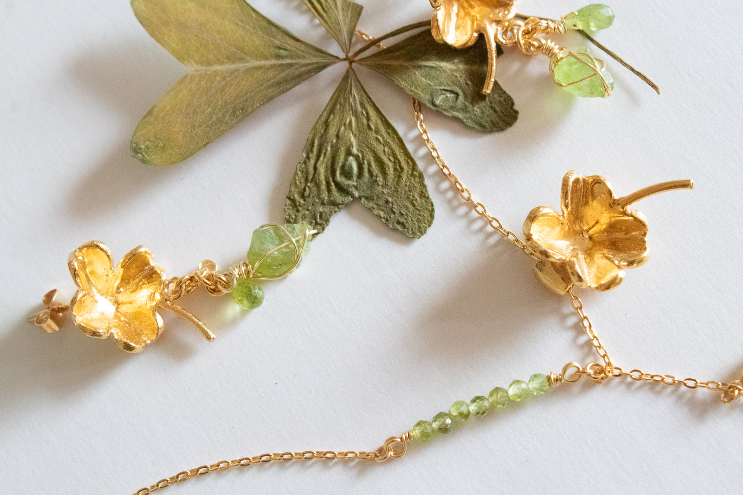 Fortuna. Aretes con peridoto